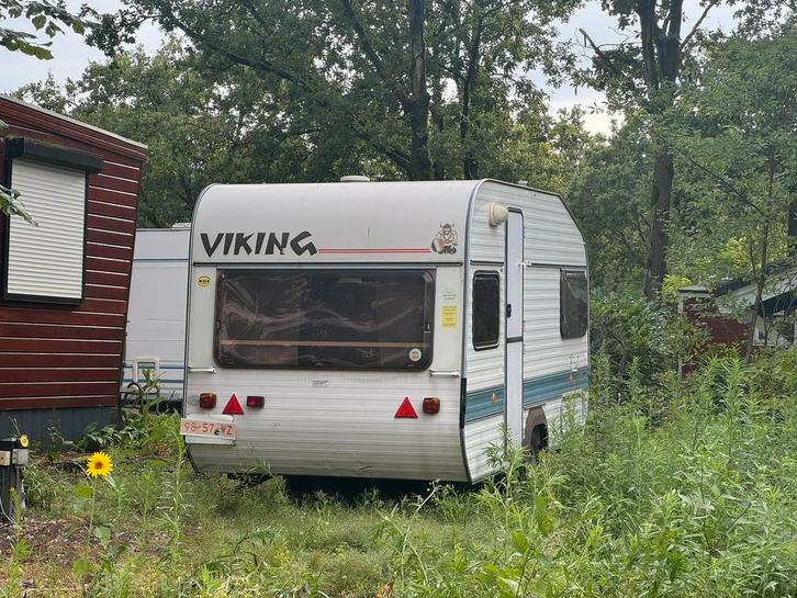 Caravan + voortent, Caravans en Kamperen, Caravans, Particulier, tot en met 2, 500 - 750 kg, Ophalen