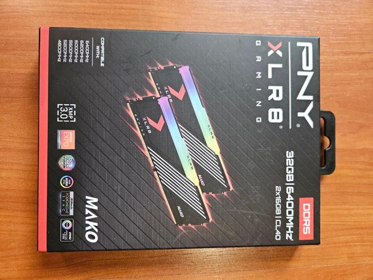 PNY XLR8 32GB (2x16gb) 6400mhz, Computers en Software, RAM geheugen, Nieuw, Ophalen of Verzenden