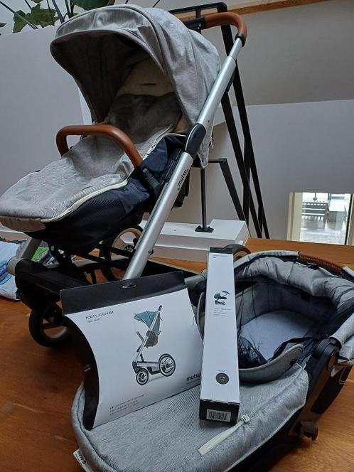 Buggy, Kinderen en Baby's, Kinderwagens en Combinaties, Zo goed als nieuw, Kinderwagen, Mutsy, Met reiswieg, Verstelbare duwstang
