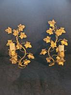 paar gouden metalen schansen, Antiek en Kunst, Antiek | Verlichting, Ophalen of Verzenden