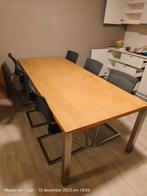 betaalbare high-end eiken moderne tafel + 6 stoelen, Ophalen, Hedendaags modern, Eikenhout, 200 cm of meer