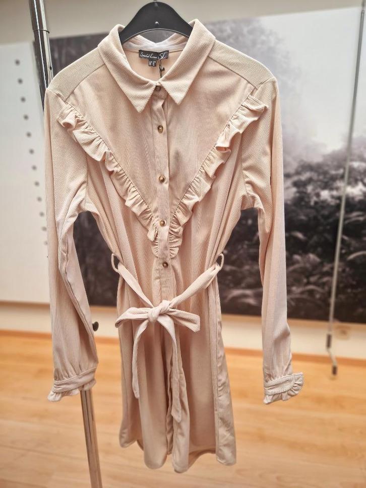 Kleedje, Kleding | Dames, Jurken, Nieuw, Maat 34 (XS) of kleiner, Beige, Knielengte, Ophalen of Verzenden