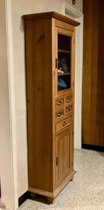 Vitrine en pin, Maison & Meubles, Pin, 25 à 50 cm, Avec tablette(s), 50 à 100 cm