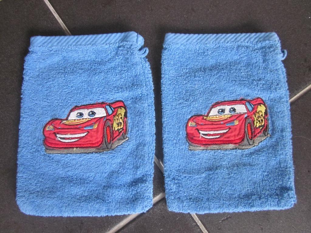 Twee washandjes van Cars, Kinderen en Baby's, Overige Kinderen en Baby's, Gebruikt, Ophalen of Verzenden
