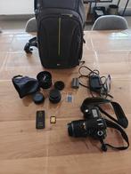 Nikon D90 + lenzen 35mm, 50mm, 18-55mm, pinhole en accessoir, Audio, Tv en Foto, Ophalen of Verzenden, Zo goed als nieuw, Nikon