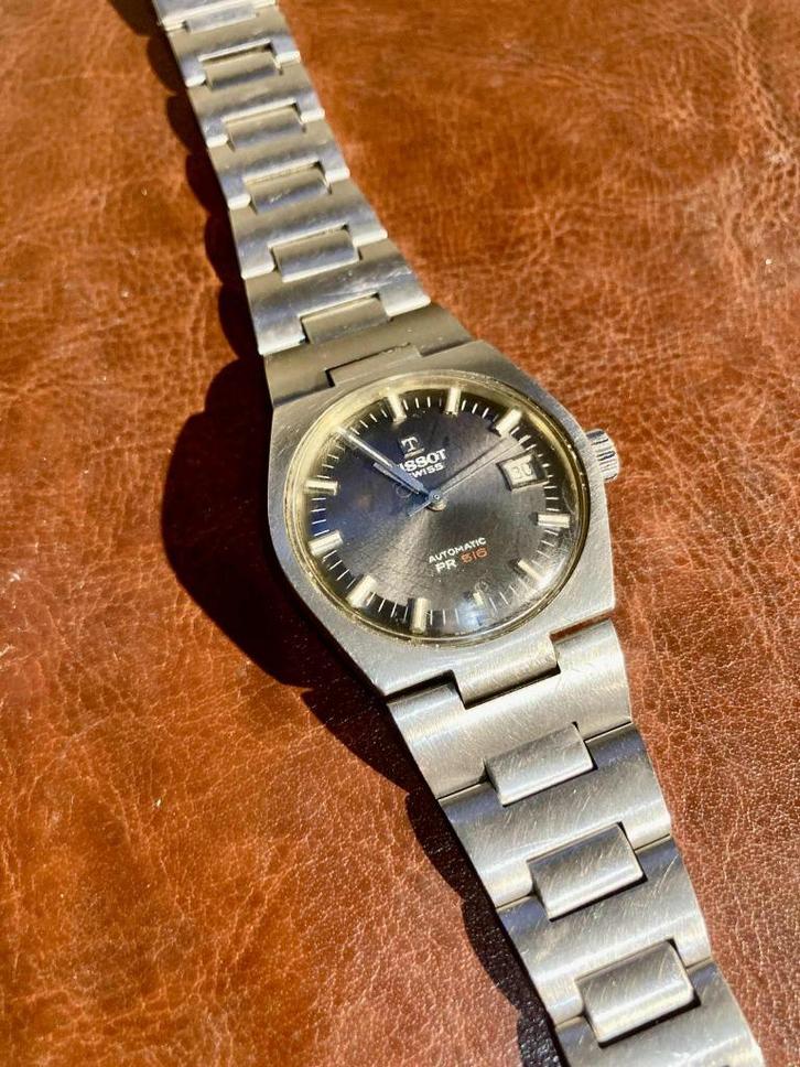 Tissot PR 516 Automatic – Ref. 44630 (ca. 1970s), Handtassen en Accessoires, Horloges | Antiek, Polshorloge, Tissot, Staal, 1960 of later