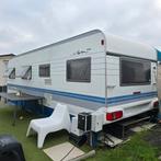 Caravan Hobby 7m Voortent camping stacaravan stapelbed bouw, Rondzit, Hobby, Bedrijf, Omvormbare zithoek