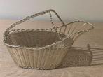 Zilver Serveer mandje voor dranken. 25 L x10 cm B, Enlèvement ou Envoi