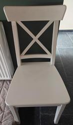 4 witte stoelen ikea, Huis en Inrichting, Ophalen, Gebruikt, Wit, Vier