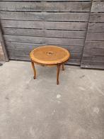 Ronde houten salontafel antieke stijl diameter73 H53 pr5euro, Antiek en Kunst, Ophalen of Verzenden