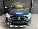 Dacia Dokker Stepway 1.2i, bj2018, 55.000km, Keuring VVK, Auto's, Dacia, Stof, Euro 6, Blauw, Bedrijf