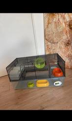 Ferplast Hamsterkooi Favola Zwart, Dieren en Toebehoren, Kooi, Minder dan 75 cm, Zo goed als nieuw, Hamster