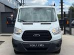 Ford Transit 2.2 TDCi L4 TVAC*BTWIN BENNE LONG CHASSIS AIRCO, Auto's, Ford, Voorwielaandrijving, Euro 5, Gebruikt, Zwart