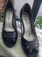 Damesschoenen met open teen, Zwart, Ophalen of Verzenden, Schoenen met hoge hakken, Gedragen