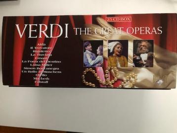 25  CD Box Verdi The Great Operas