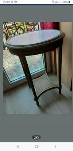 Guéridon ancien bois doré marbre 19e style Louis Philippe, Enlèvement ou Envoi