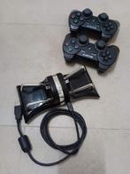 2x Power station for Playstation 3 + 2 wireless controllers, Ophalen of Verzenden, Gebruikt, Voeding, Oplader of Kabel, PlayStation 3