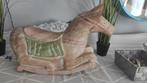 Cheval en bois patiné, Ophalen, Zo goed als nieuw