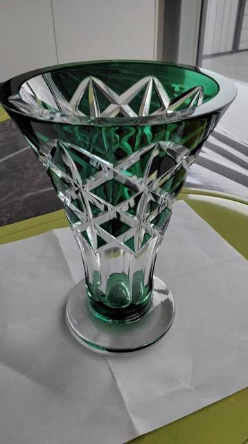 vase en cristal Val St Lambert, Enlèvement ou Envoi