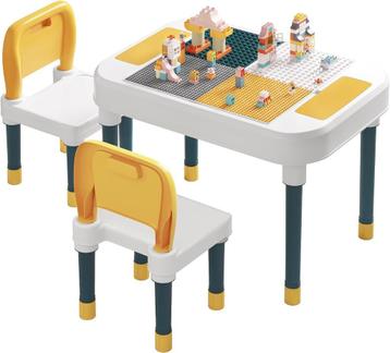 Set : Table de jeu (Lego) enfant avec 2 chaises (NEUF) beschikbaar voor biedingen
