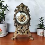 Horloge de table en laiton 30cm, Antiquités & Art, Antiquités | Horloges, Enlèvement ou Envoi