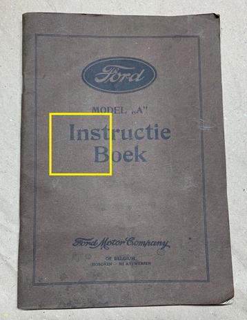 manuel d'instructions Ford modèle "A", Enlèvement