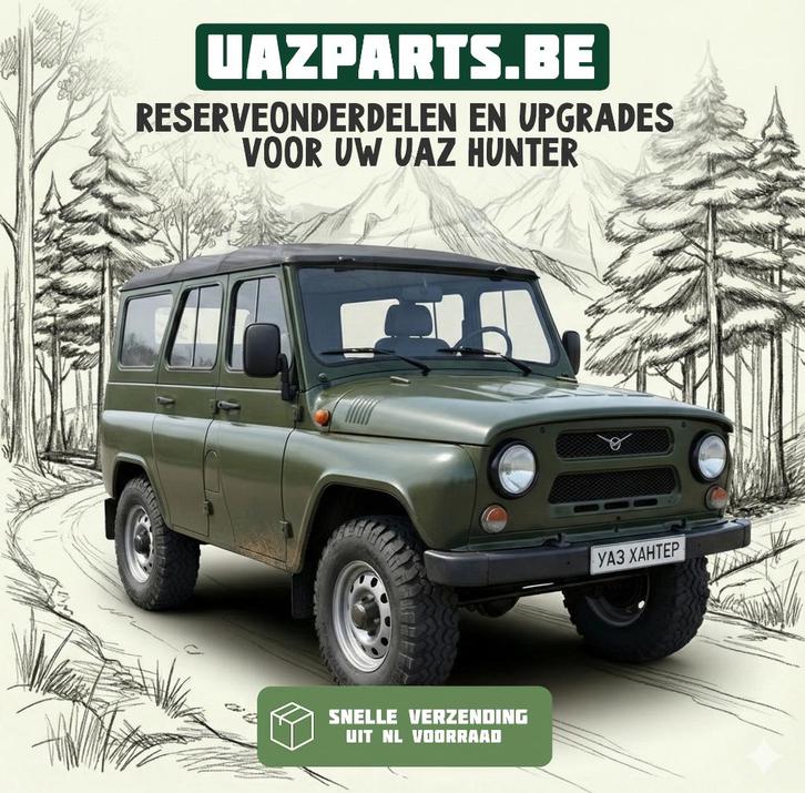 UAZ Hunter onderdelen nodig? Specialist met grote voorraad, Auto-onderdelen, Overige Auto-onderdelen, Oldtimer onderdelen, Overige automerken