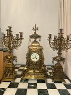 Antieke Franse schouwklok + kandelaars – eind 19e eeuw (s1), Ophalen