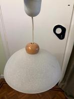 Lampe suspendue - luminaire vintage, Enlèvement, Comme neuf, Verre, Moins de 50 cm