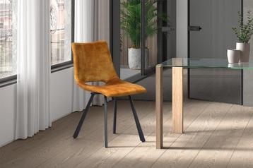 Stoelen in goud fluweel stof NIEUW PROMO +Gratis Levering beschikbaar voor biedingen