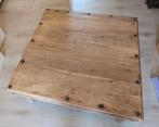 Indische tafel, 1m X 1m, hoogte 40cm, Huis en Inrichting, Tafels | Salontafels, Ophalen, Zo goed als nieuw