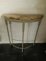 Console classique avec plateau en marbre, Maison & Meubles, Enlèvement