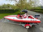 Piranha Espada speedboot 70pk Evinrude + trailer, Watersport en Boten, Speedboten, Ophalen