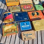 Set ijzeren kisten voor tabak/sigaretten, Verzamelen, Rookartikelen, Aanstekers en Luciferdoosjes, Ophalen of Verzenden
