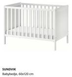 Babybedje Sundvik Ikea 60x120, Kinderen en Baby's, Ophalen, Gebruikt, Minder dan 140 cm, Minder dan 70 cm