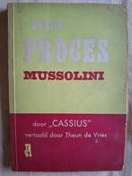 WO2: het proces Mussolini door Cassius, Boeken, Ophalen of Verzenden, Zo goed als nieuw