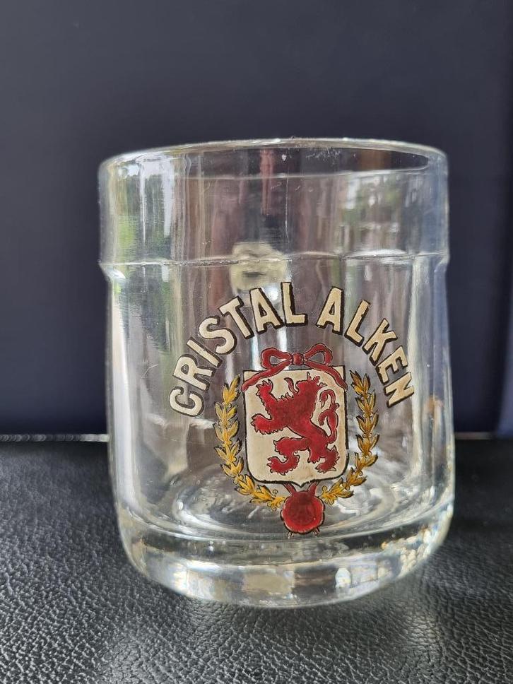 CRISTAL ALKEN, Verzamelen, Glas en Drinkglazen, Zo goed als nieuw, Bierglas, Ophalen