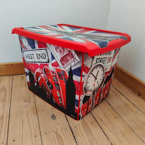 Jolie boîte de rangement Londres, Doe-het-zelf en Bouw, Kratten en Dozen, Gebruikt, Doos, Minder dan 50 cm, Minder dan 35 cm, Minder dan 40 cm