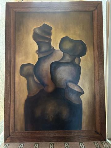 Groot Schilderij Hilde Nijs  beschikbaar voor biedingen