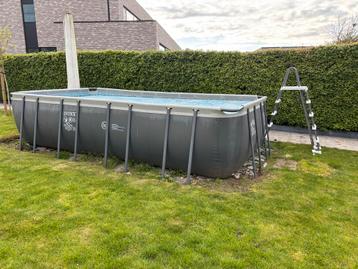 Intex Ultra XTR Frame zwembad 549x274x132 met warmtepomp!!, Tuin en Terras, 200 tot 300 cm, Zo goed als nieuw, Rechthoekig, Ophalen