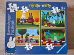 Ravensburger 4 puzzels 12-16-20-24 st. Nijntje 3+, Ophalen, 10 tot 50 stukjes, Gebruikt, 2 tot 4 jaar