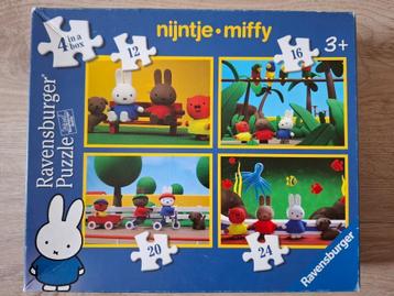 Ravensburger 4 puzzels 12-16-20-24 st. Nijntje 3+  beschikbaar voor biedingen