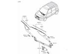 Ruitenwissermotor voor van een Kia Soul, 3 maanden garantie, Gebruikt, Kia