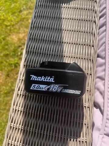 Batterij Makita 18v 5.0ah, Ophalen, Zo goed als nieuw