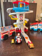 Paw Patrol uitkijktoren + vrachtwagen, Kinderen en Baby's, Ophalen of Verzenden, Zo goed als nieuw