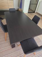 Uitschuifbare tafel donker hout, Habitat, Maison & Meubles, Tables | Tables de salon, 150 à 200 cm, Comme neuf, Enlèvement, 50 à 100 cm