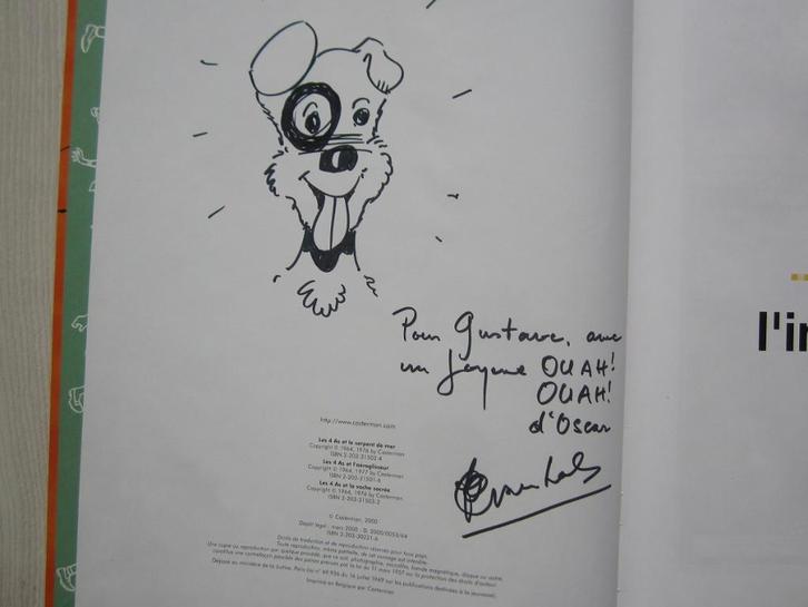 Les 4 as - Intégrale 1 - dédicacée avec dessin, Livres, BD, Comme neuf, Une BD, Enlèvement ou Envoi