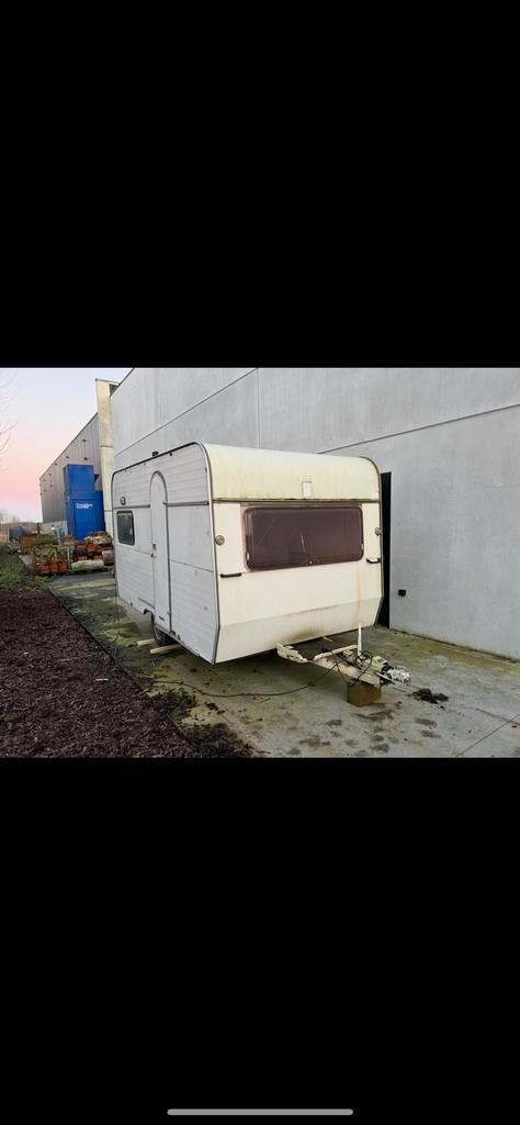 Caravan te koop voor opmaak of foodtruck, Caravans en Kamperen, Caravans, Particulier, tot en met 2, tot 4 meter, Ophalen
