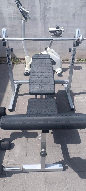 KETTLER benchpress- gewichtenrek-fitness beschikbaar voor biedingen