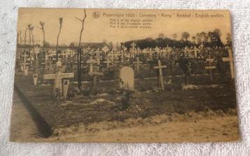 carte postale cimetière de Poperinge Remy, Enlèvement ou Envoi